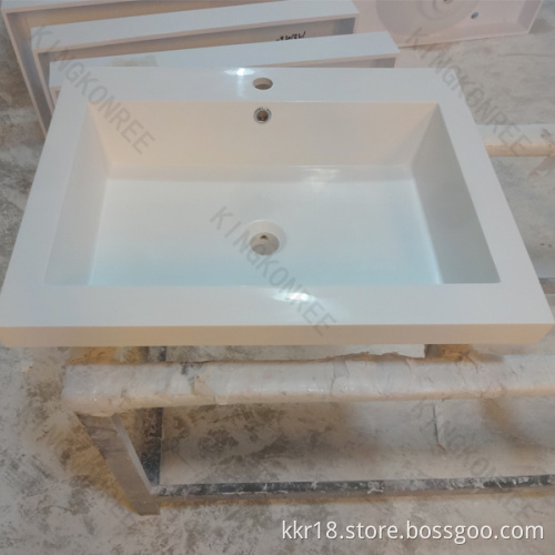 China Manufacturer Resin Stone Wall Hung Wash Basin
